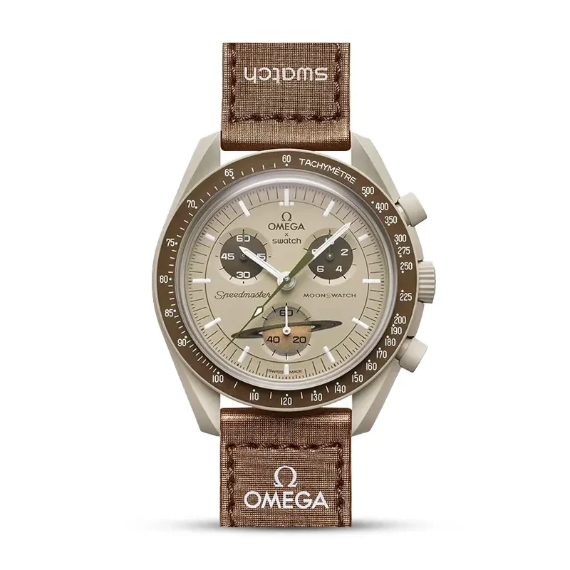 Omega x Swatch Mission To Saturn Bioceramic Men's Watch
