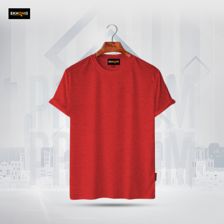 Ekhonie Premium Solid T-Shirt-Red