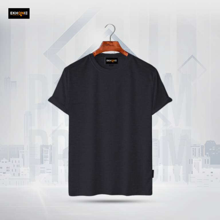 Ekhonie Premium Solid T-Shirt-Black